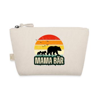 Mama Bär Bären Familie Geschenk Muttertag Frauen - Bio-Täschchen - Natur - Vorne