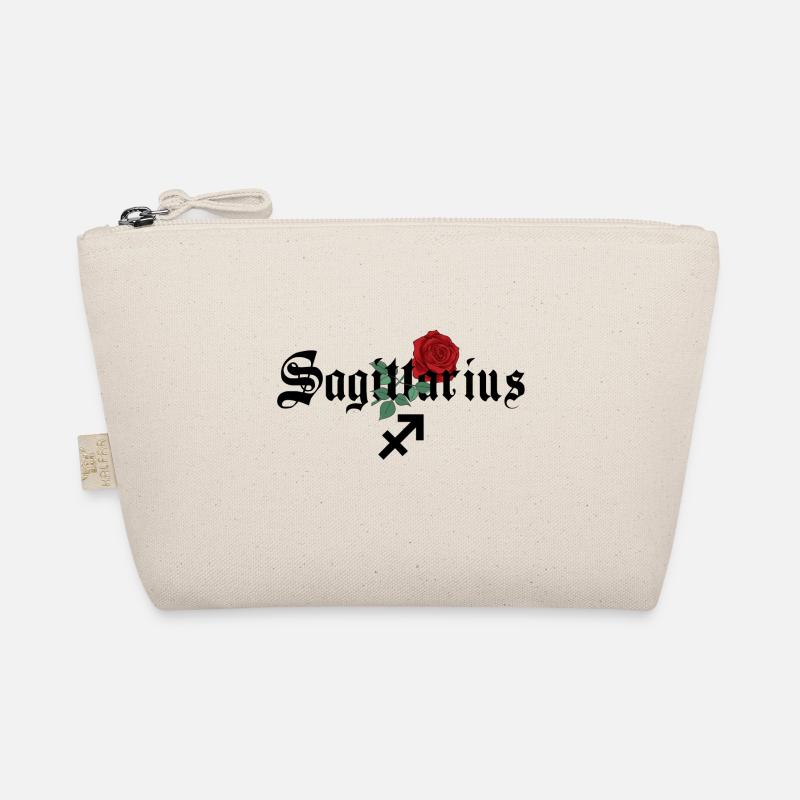 Schütze Sternzeichen Rose - Bio-Täschchen - Natur