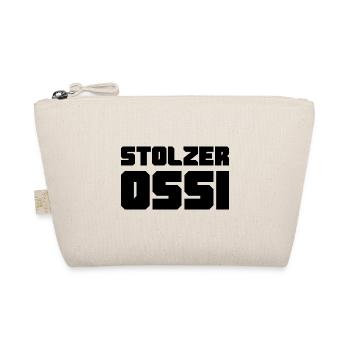 Stolzer Ossi NVA Ostdeutschland Geschenk Nostalgie - Bio-Täschchen - Natur - Vorne