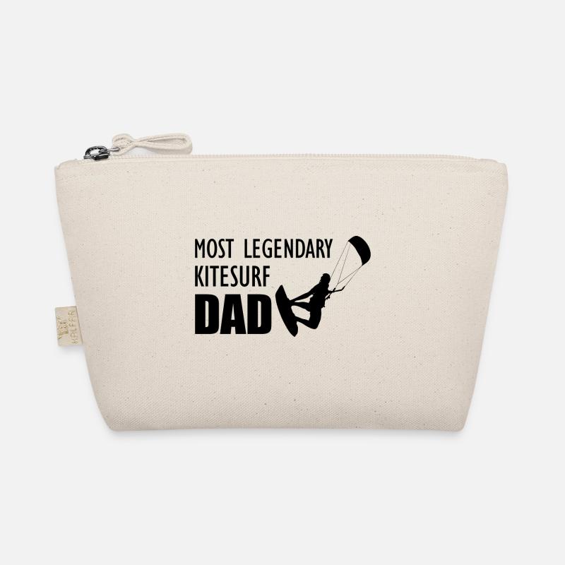 Most legendary kitesurf dad gift kitesurfer Organic Pouch
