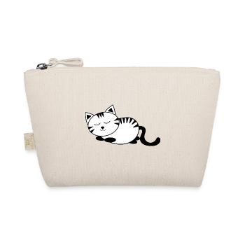 Black Cat Cat Sweet Kitten Christmas Gift - Organic Pouch - nature - Front