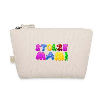 Baby Eltern Kind Geschenk Sprüche Geburt Mama Papa - Bio-Täschchen - Natur - Vorne