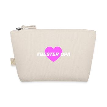 Bester Opa Herz Liebe - Bio-Täschchen - Natur - Vorne