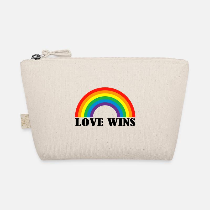 Love Wins Regenbogen LGBTQ Pride Month Bio-Täschchen