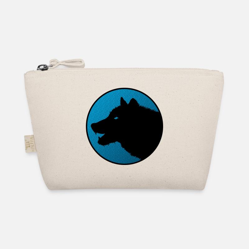 Lone wolf logo on color Organic Pouch