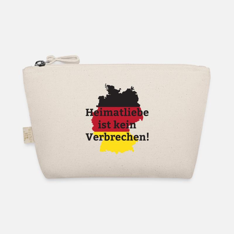 Heimatliebe Spruch Deutschland Heimat Geschenk - Bio-Täschchen - Natur