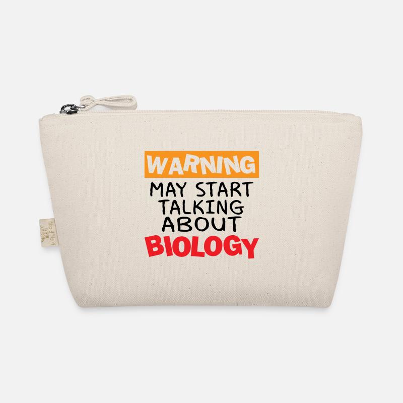 Warning may start talking about biology Geschenk Bio-Täschchen