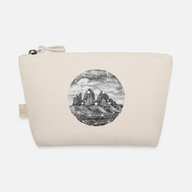 Three Peaks Dolomites Geometric shape Polygon Organic Pouch