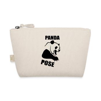 Panda pose evil gift bear animal sayings - Organic Pouch - nature - Front