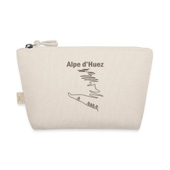 Alpe d'huez gift bike cyclist sport - Organic Pouch - nature - Front