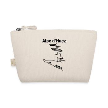 Alpe d'huez gift bike cyclist sport - Organic Pouch - nature - Front