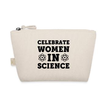 Women science gift saying nerd - Organic Pouch - nature - Front