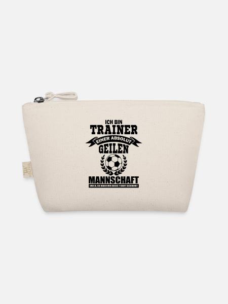 Mannschaft Sport Fußball Trainer - Bio-Täschchen - Natur - Vorne