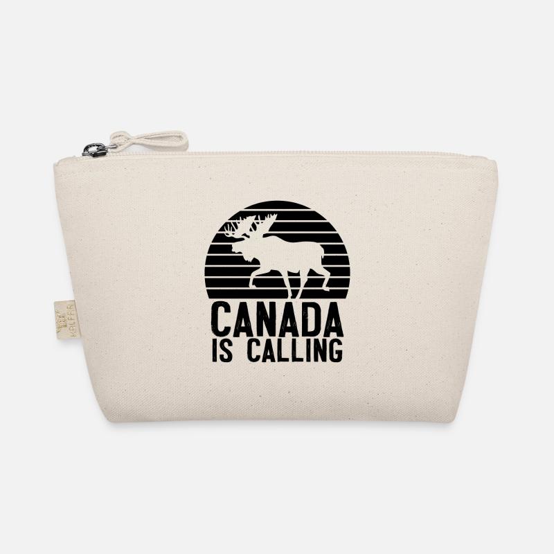 Canada is calling Geschenk Flagge Kanadisch Bio-Täschchen