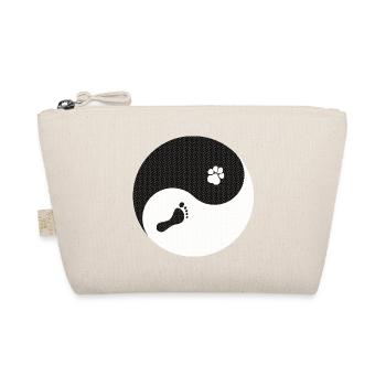 Ying & Yang avec la patte de chien et l’empreinte - Trousse biologique - nature - Devant