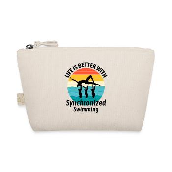 Synchro Schwimmer Synchronschwimmen Vintage - Bio-Täschchen - Natur - Vorne