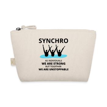 Synchro Swim Swimmer Synchronized Swimming Team - Organic Pouch - nature - Front