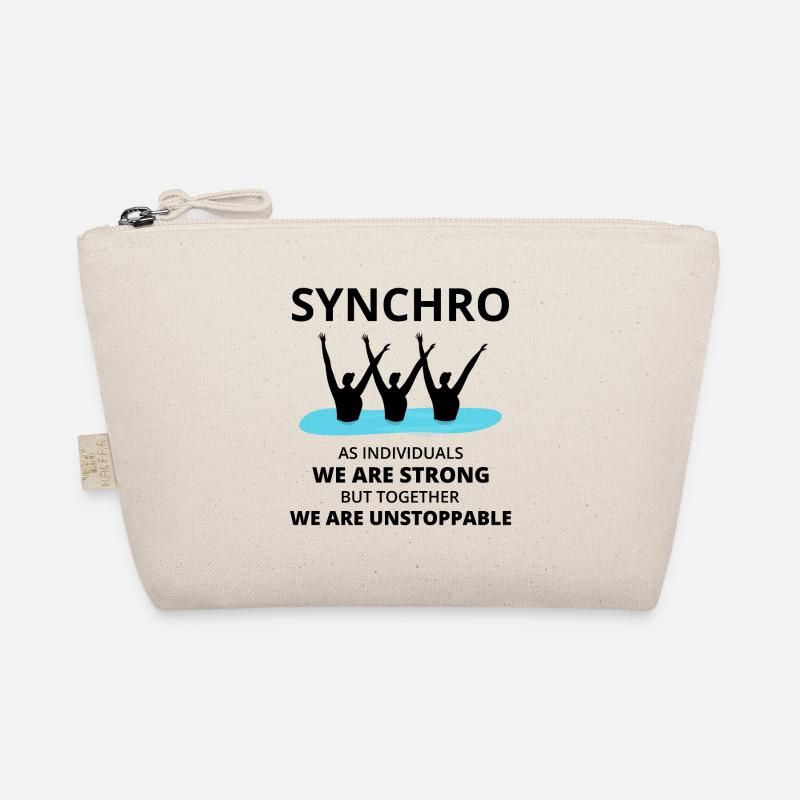 Synchro Schwimmer Synchronschwimmen Team - Bio-Täschchen - Natur