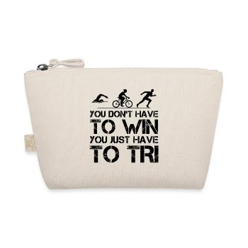 Swim Bike Run Triathlon Triathlete Athletics Funny - Organic Pouch - nature - Front