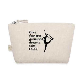 Aerial Hoop Lyra Silk Circus Acrobatics Funny - Organic Pouch - nature - Front