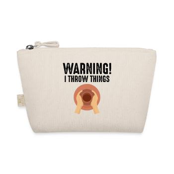 Pottery Ceramics Artist Potter Clay Funny Humour - Organic Pouch - nature - Front