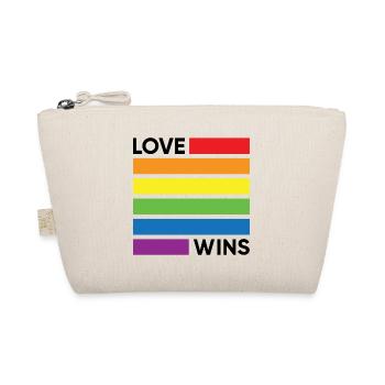 Liebe gewinnt - Bio-Täschchen - Natur - Vorne