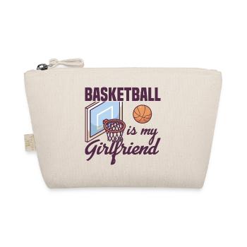 Basketball Is My Girlfriend Design Basketballer - Bio-Täschchen - Natur - Vorne