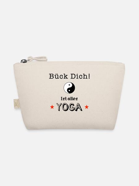 bück dich yoga - Bio-Täschchen - Natur - Vorne