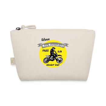 mein motorrad ruft - Bio-Täschchen - Natur - Vorne