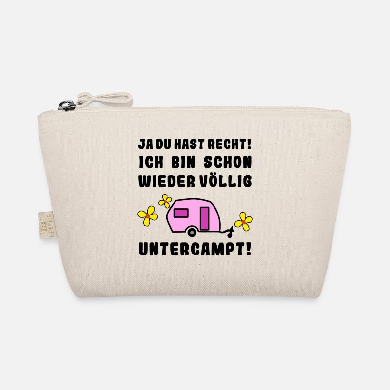 völlig untercampt wohnwagen - Bio-Täschchen - Natur