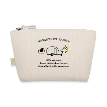 waschechter camper wohnwagen - Bio-Täschchen - Natur - Vorne
