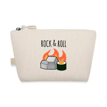Rock N' Roll, Stone und Maki Sushi Roll Wortspiel - Bio-Täschchen - Natur - Vorne