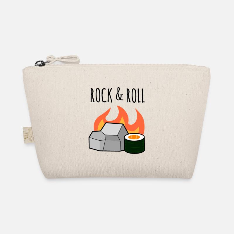 Rock N' Roll, Stone and Maki Sushi Roll Pun Organic Pouch