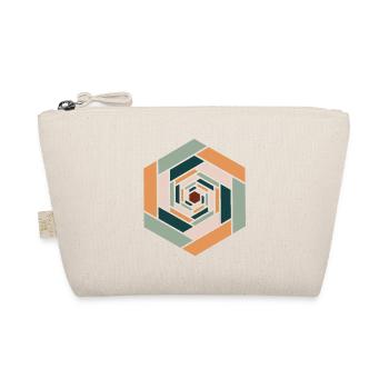 Colored infinity hexagon - Organic Pouch - nature - Front