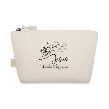 Jesus, abundant life giver has a chic dandelion gr - Organic Pouch - nature - Front
