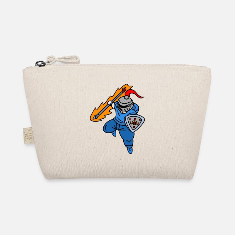 Cooler Ritter mit Kapuzenpullover Bio-Täschchen