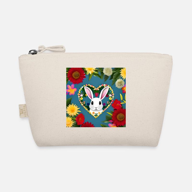 Heart with Easter Organic Pouch