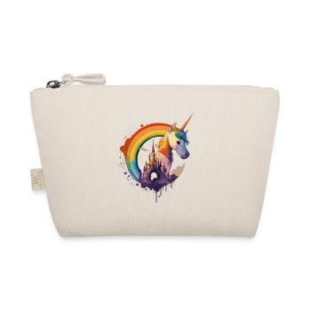Licorne dans l’arc-en-ciel avec cadenas - Trousse biologique - nature - Devant