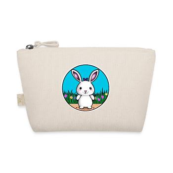 Klein Osterhase Weiß - Bio-Täschchen - Natur - Vorne