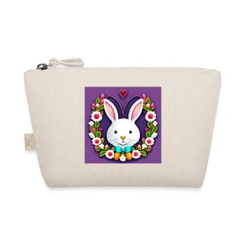 Lapin blanc Fleurs de lapin de Pâques - Trousse biologique - nature - Devant