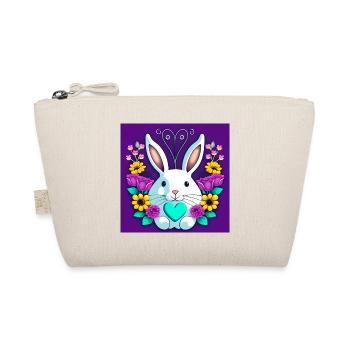 Drôle de lapin de Pâques avec des fleurs - Trousse biologique - nature - Devant