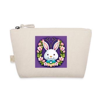 Couronne de fleurs de Pâques Lapin de Pâques de printemps - Trousse biologique - nature - Devant