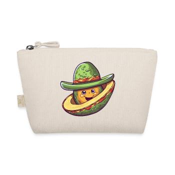 Avocado with Mexican sombrero hat - Organic Pouch - nature - Front