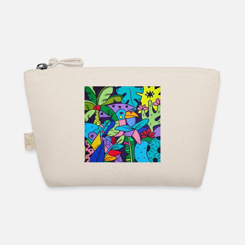 Der Pop-Art-Tukan - Bio-Täschchen - Natur
