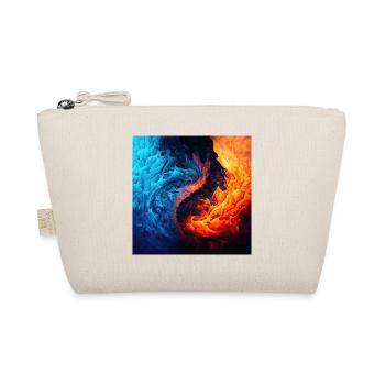 Water And Flame Pattern - Organic Pouch - nature - Front
