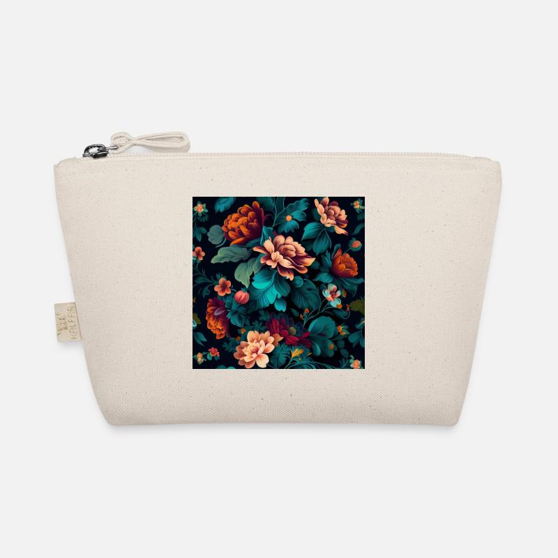 Botanicals Blumenmuster - Bio-Täschchen - Natur