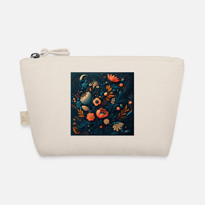 Botanicals Blumenmuster - Bio-Täschchen - Natur