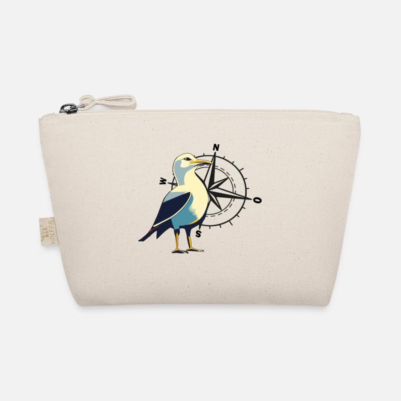 Seagull with compass Organic Pouch
