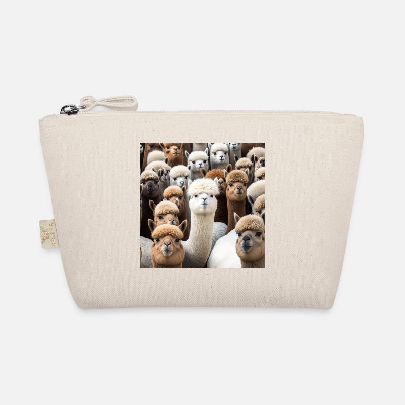 Alpacas Pattern Organic Pouch