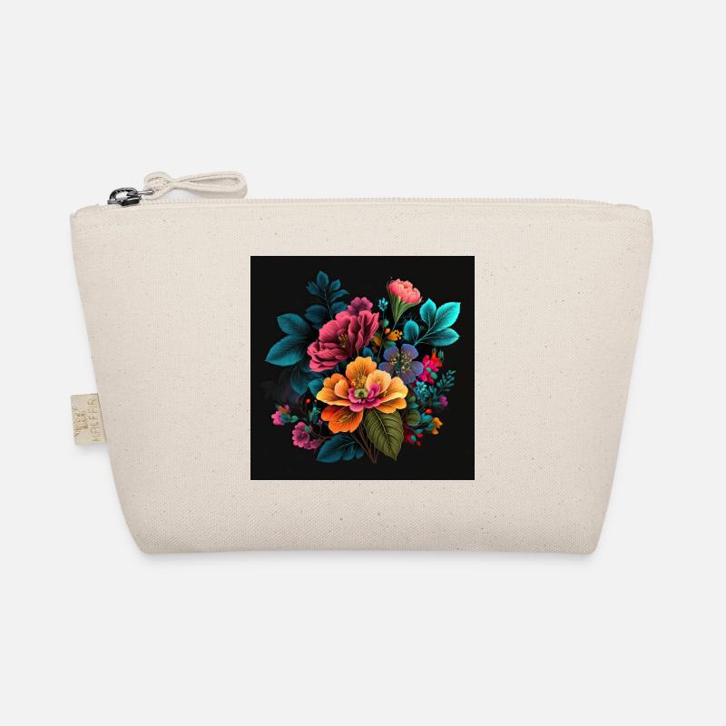 Botanicals Flower Pattern - Organic Pouch - nature